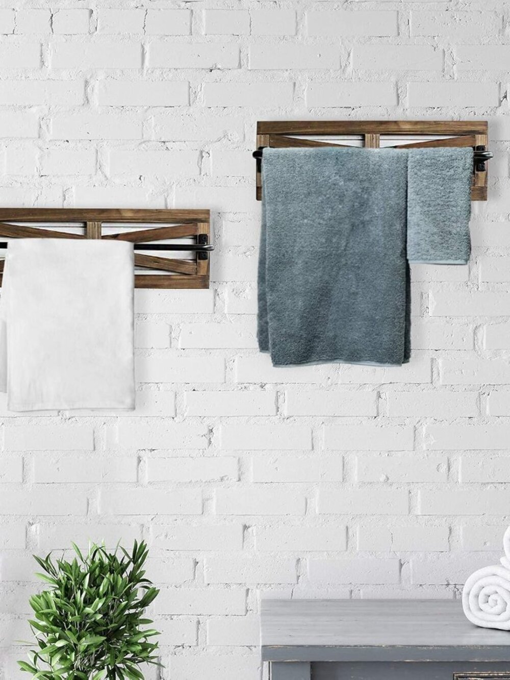 2PCS Rustic Towel Racks